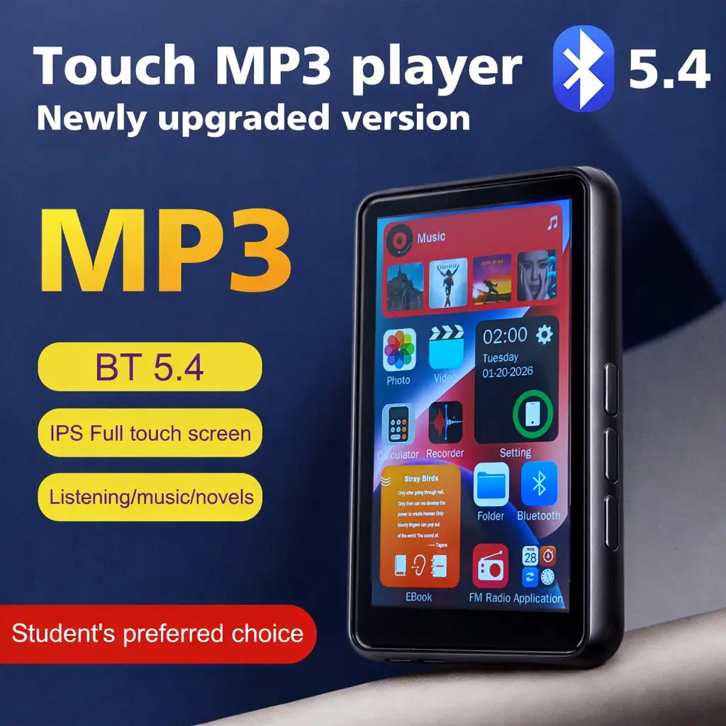 MP3 Digital Audio Player Bluetooth MP4 IPS 4 Inch 16GB 1000mAh OCCKIC X20