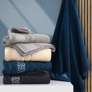 ชุดผ้าขนหนูและผ้าเช็ดตัว ลายทาง ผ้าฝ้าย นุ่มสบาย ทนทาน แห้งไว เหมาะสำหรับใช้ในห้องน้ำและสระว่ายน้ำ 1 ชิ้น