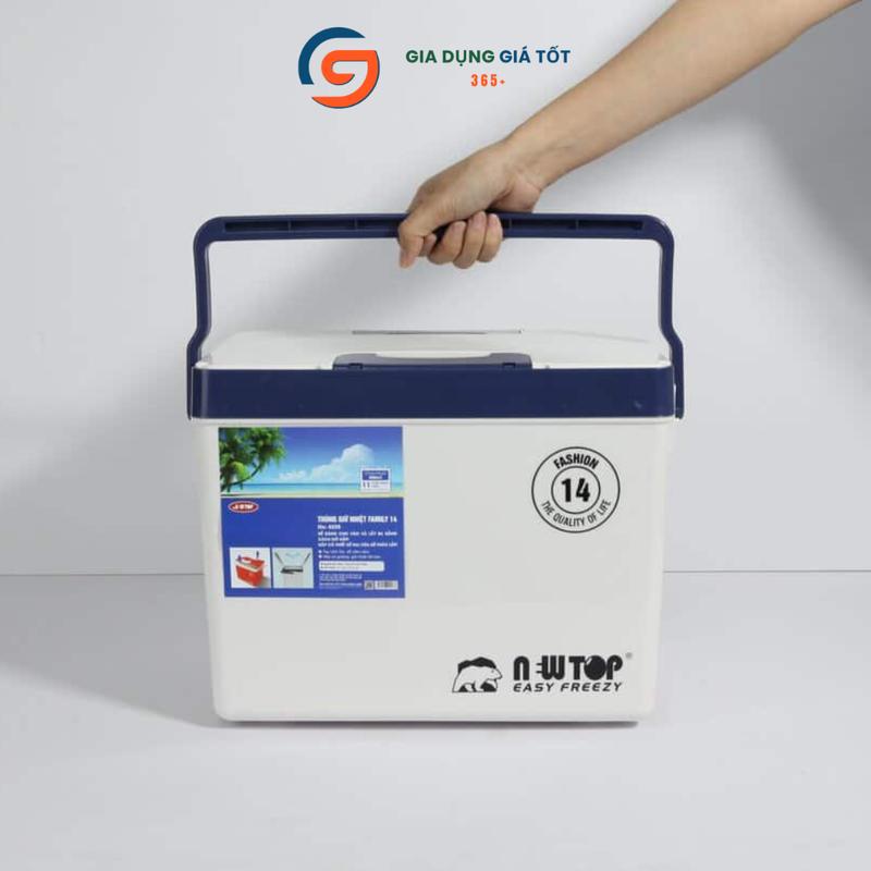  Thùng đựng đá 14L Family nhựa dày - hộp giữ nhiệt mini đựng nước đá thức ăn giao màu ngẫu nhiên 