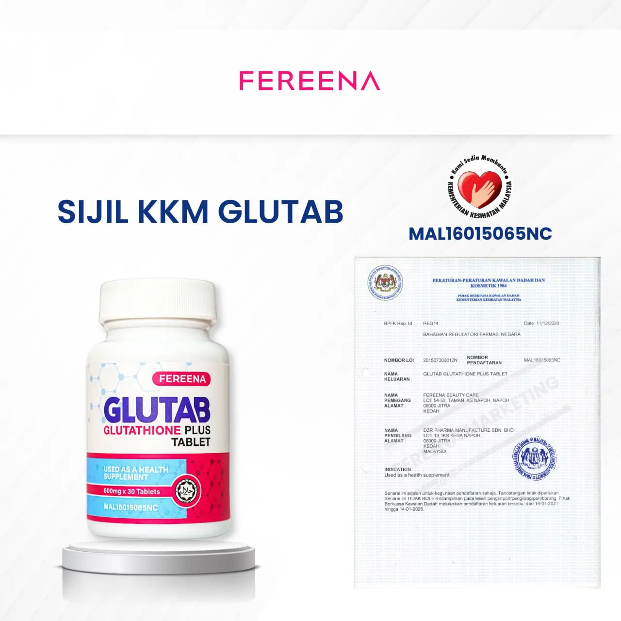 1 Botol Glutathione Glutab Plus 600mg - Supplemen Kesihatan Antioksidan dengan Vitamin C dan Hyaluronic Acid - TikTok Shop Malaysia 1 Botol Glutathione Glutab Plus 600mg - Supplemen Kesihatan Antioksidan dengan Vitamin C dan Hyaluronic Acid - TikTok Shop Malaysia