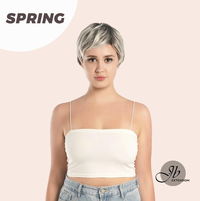 JBSELECT4YOU Pixie Cut Silver Fashion Women Wig SPRING - TikTok Shop ...