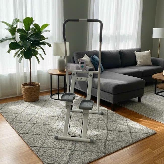 Máy leo bậc thang tay liền - gấp gọn tiện lợi tải trọng 120kg. Tập Gym thể dục tại nhà