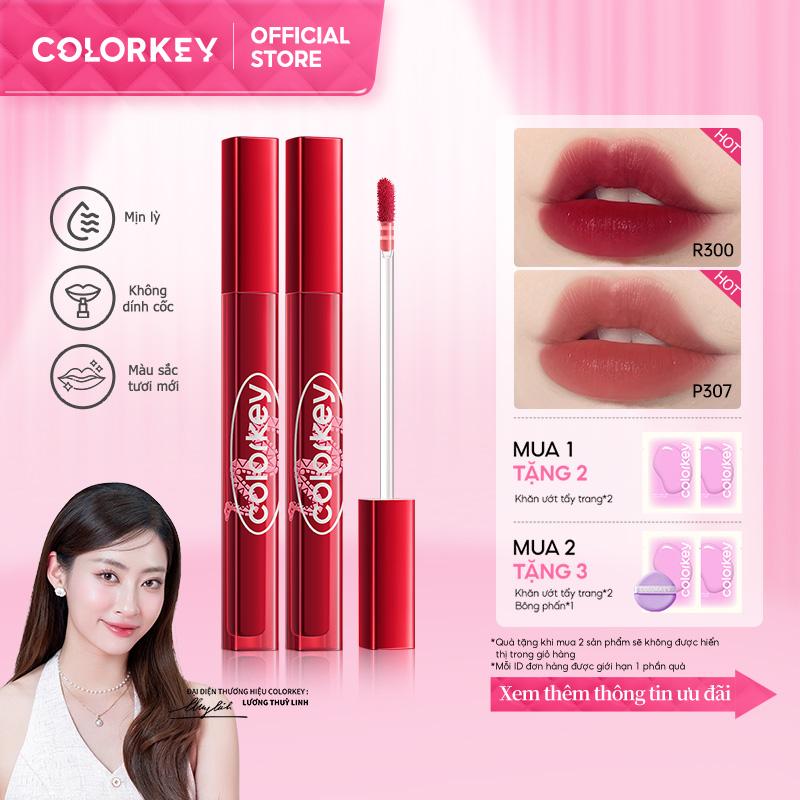 Son Kem Lì Mềm Mại, Colorkey, Lâu Trôi, Không Dính, Trang Điểm Môi, 1.8g