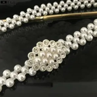 Ikat Pinggang Wanita MUTIARA Korea Fashion Style Women Gesper Elastis - TH-100 2