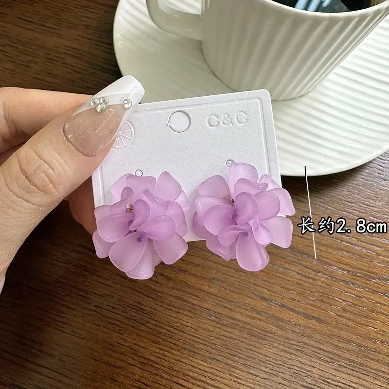 Mamoma.Things - Anting Tusuk Bunga Kelopak Tumpuk Korean Look [Alena] 8