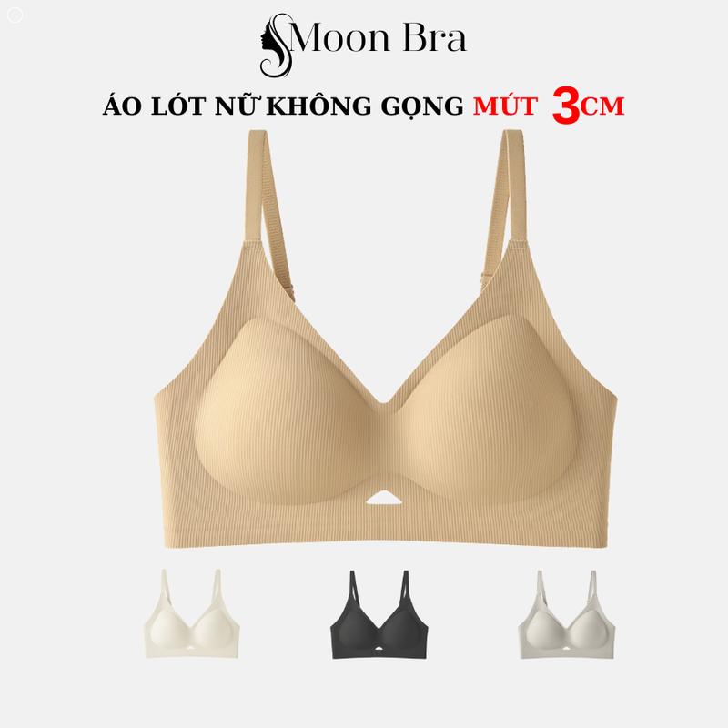 [A168] Áo Lót Nữ Nâng Ngực Tự Nhiên Không Gọng – Mút Dày 3cm, Gom Ngực, Chống Xệ, Che Khuyết Điểm