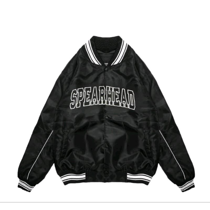 jaket varsity pull bordir pria dan wanita jaket parasut bomber varsity pull bordir Gunung Art Outdoor Polyester Hitam Casual Waterproof Motor 2