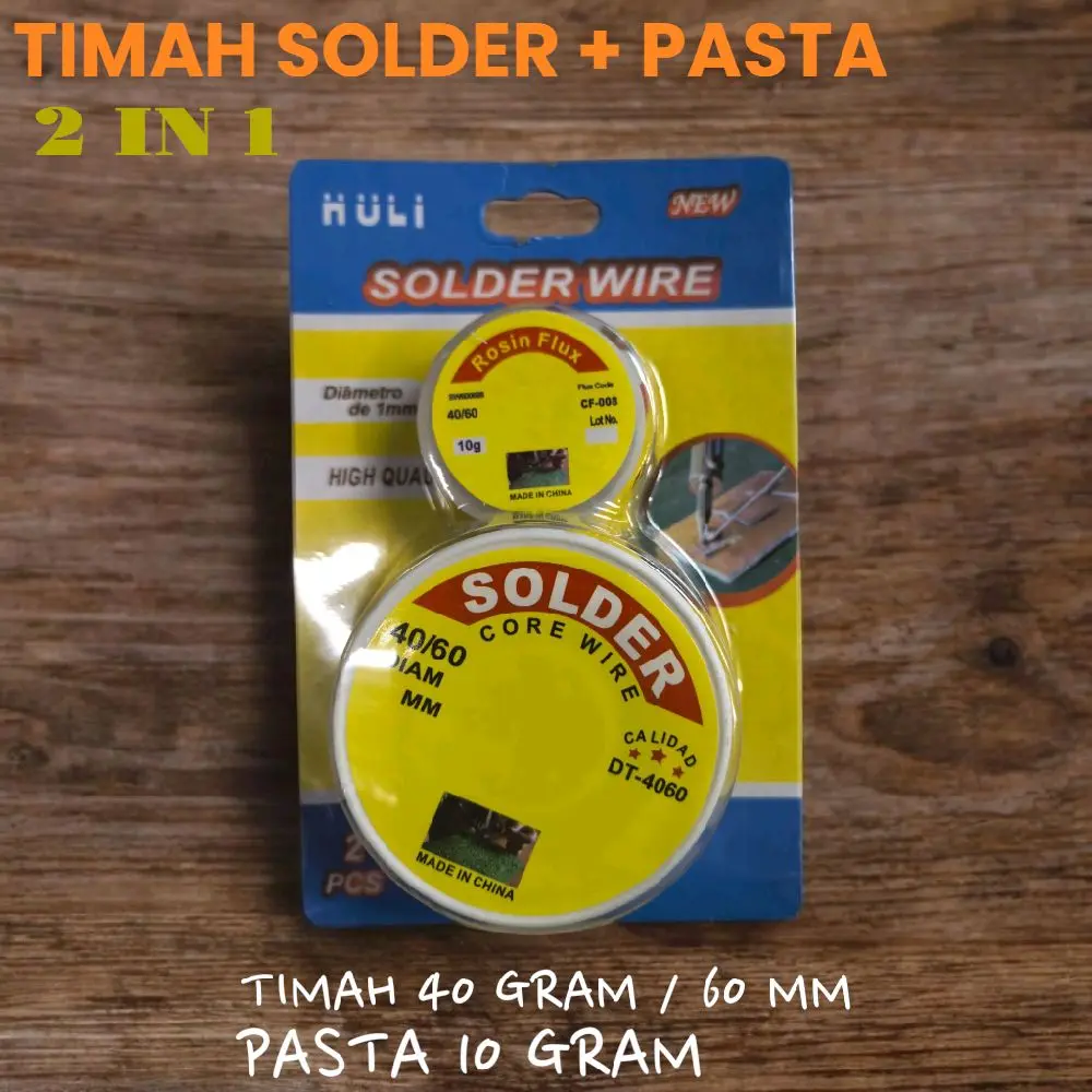 TIMAH SOLDER 40GRAM/60MM PLUS PASTA 2IN1 MURAH BERKUALITAS S2547