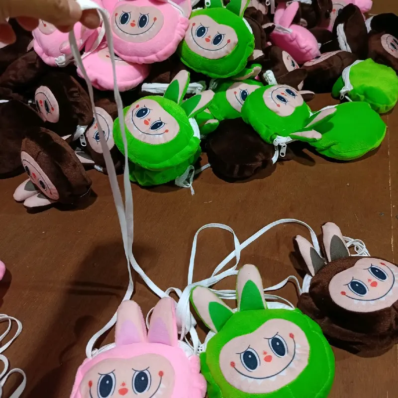 Tas Boneka Kepala Labubu - Hadiah Doll Lucu Warna Acak - Toys 4