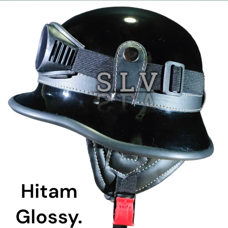 Helm Chips Helm Club Helm Nazi Retro Nazi + Kacamata Motorcycle