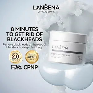 LANBENA 2.0 Masker Komedo untuk Hidung  Nose Mask Stripes dengan Salicylic Acid 2% Angkat Komedo & Bersihkan Pori-Pori Secara Maksimal