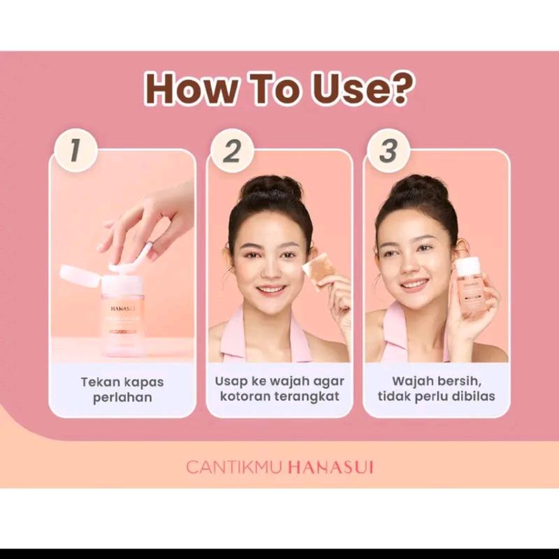 Hanasui Pembersih Wajah Micellar Water Hanasui Collagen - Cleanser, Remover 5