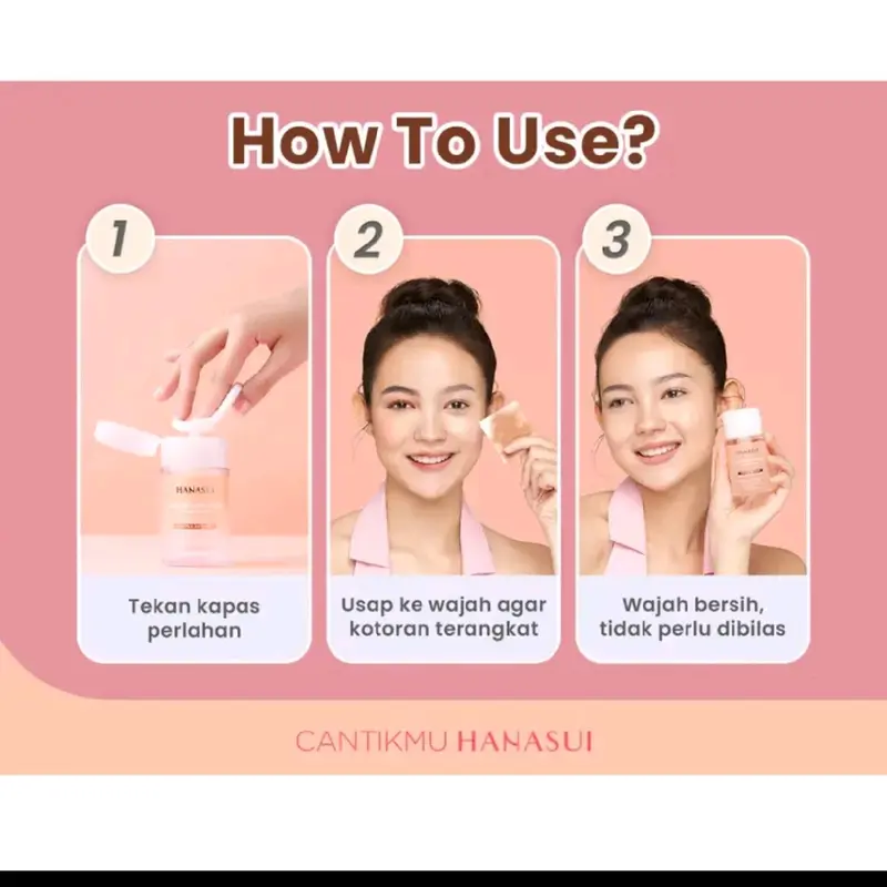 Hanasui Pembersih Wajah Micellar Water Hanasui Collagen - Cleanser, Remover 5