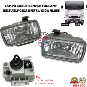 ￼Foglamp Lampu Kabut Bemper Isuzu Elf Giga NMR71 NLR55 HARGA SUDAH SEPASANG 2PCS Car