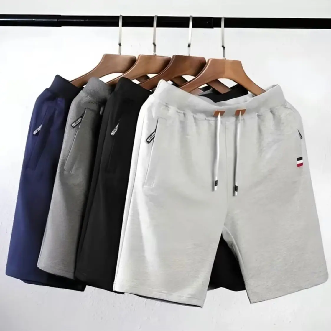 90ribu dapat 5 pcs CELANA BABYTERI RESLETING PENDEK ZIPER STANDARD JUMBO NYAMAN ADEM SPORT CASUAL Abu Fit Kantong Karet Santai Lembut Shorts sku6