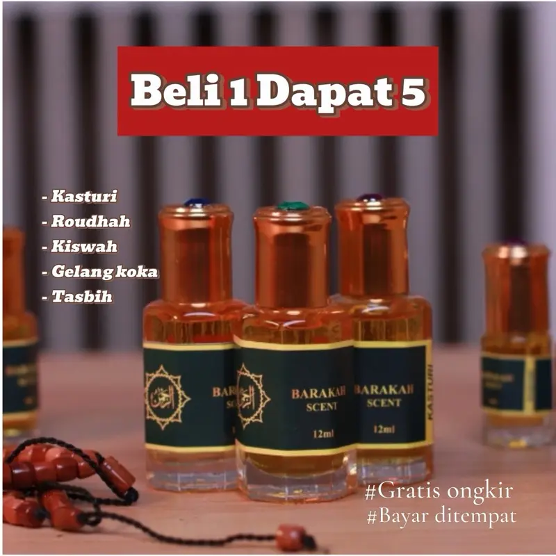 Beli 1 Dapat 3 Parfum Sholat Roudhah Original Arabian awet tahan lama
