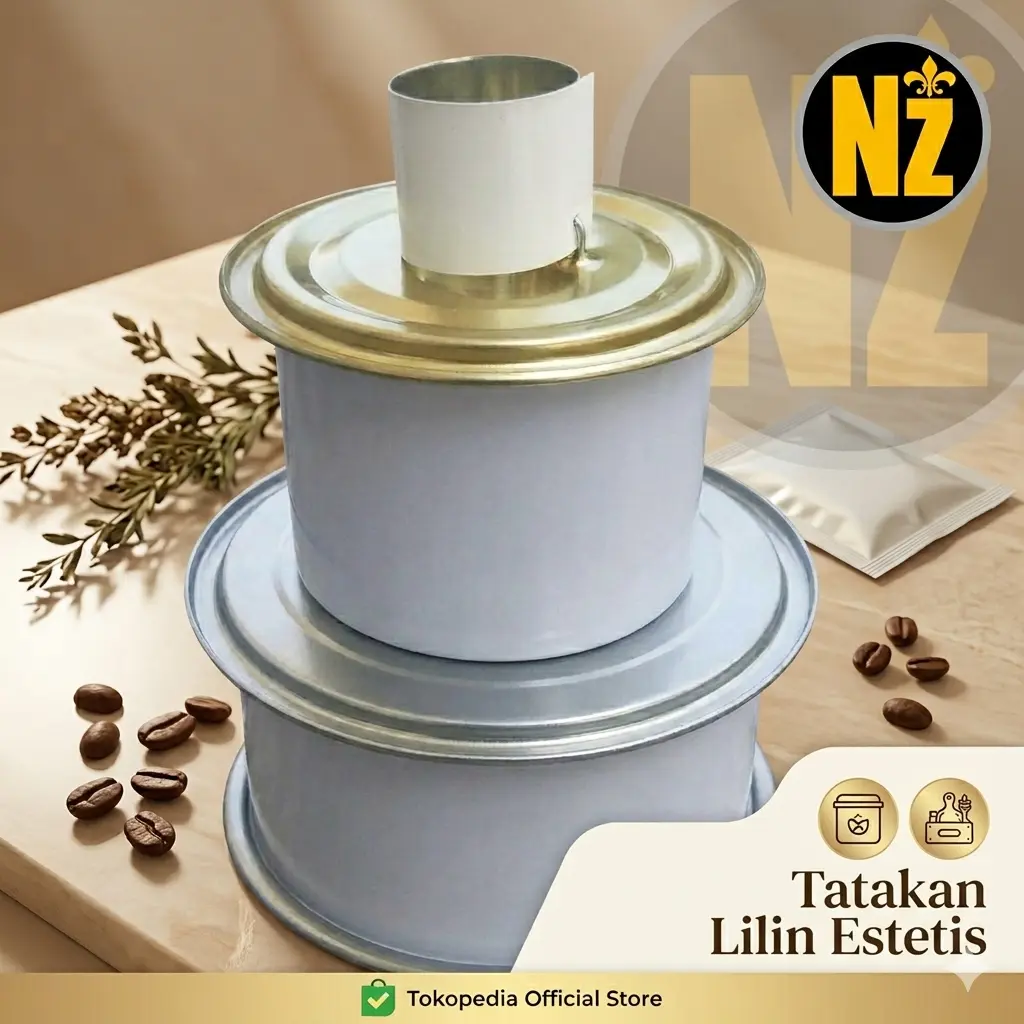 Tatakan Lilin Wadah Lilin Bahan Plat Kaleng untuk Kebutuhan Rumah Tangga dan Dekorasi Estetis & Praktis - Candle