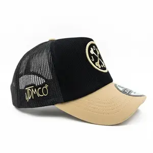 JDMCAPS - Topi Trucker Corduroy Hitam Visor Lidah Pendek Suede Khaki Bordir Unisex