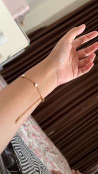Product Review of Angel Clover Bracelet In Pink & Black Anti Karat Stainless Gelang | evyjewels x crushonyou from N**🌻 0
