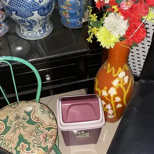 [PROMO 4.4] [BEST SELLER] Tempat Sampah Cokelat Buka Tutup Volume 5 10 15 Liter Original