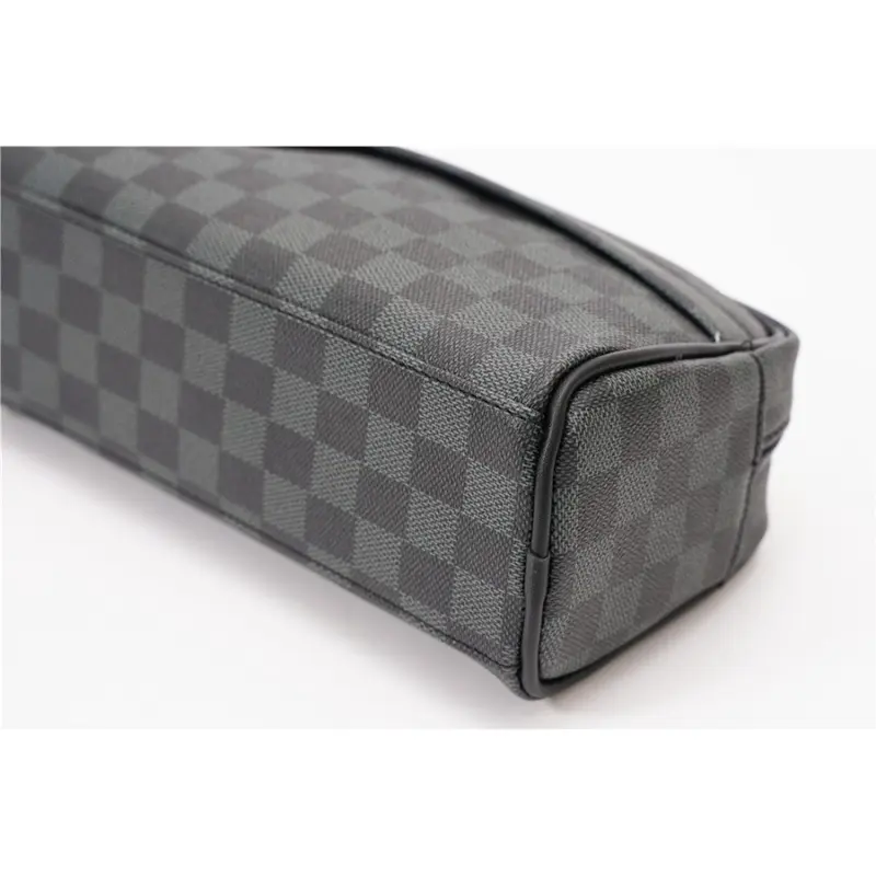 Tas Tangan Clutch Bag Pria - Pouch Kulit  - Sling Bag - Tas Selempang Pria motif kotak handbag  starboy v-polyester minimalis 3