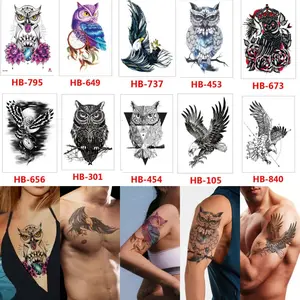 Grosir Stiker Tato / Tato Temporer 21x15cm Motif Aesthetic KODE HB