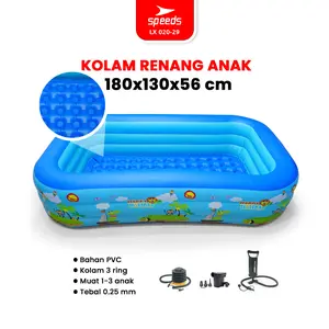 SPEEDS Kolam Renang Anak 3 Layer Motif 180cm Swimming Pool Jumbo Bayi Tiup Inflatable Luar Ruangan 020-29