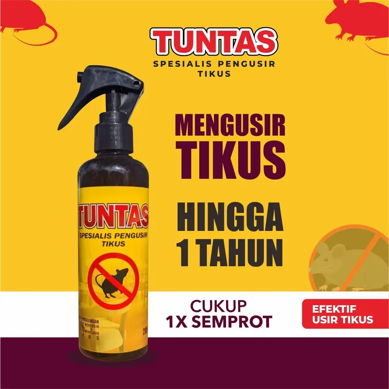 Tuntas Semprotan Pengusir Tikus Obat Pengusir Anti Tikus Ampuh Disinfectant Spray 0