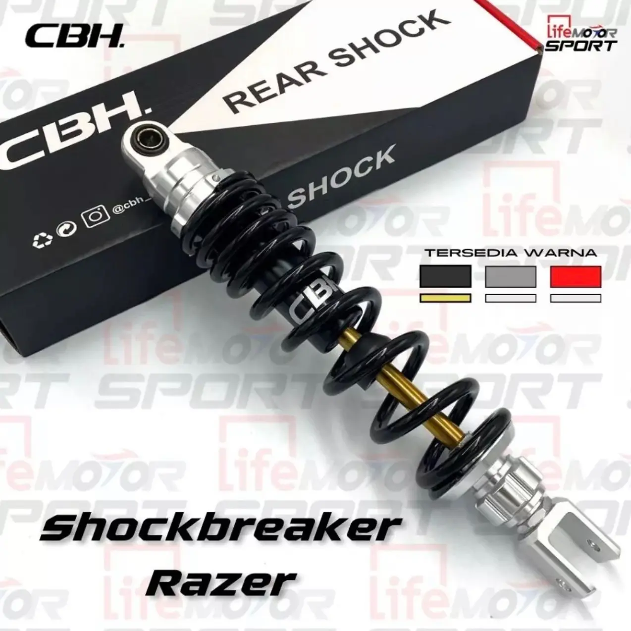 ￼Shockbreaker CBH Razer Vario Mio Beat Scoopy 300mm 330mm PNP Razor Non Tabung / Shock Razor Pro Non Tabung Mio Scoopy Beat Vario Genio Fazzio Dll