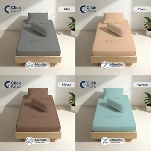 Sprei Polos 120x200 Tinggi 25cm, 30cm, 35cm, 40cm - Sudut Karet