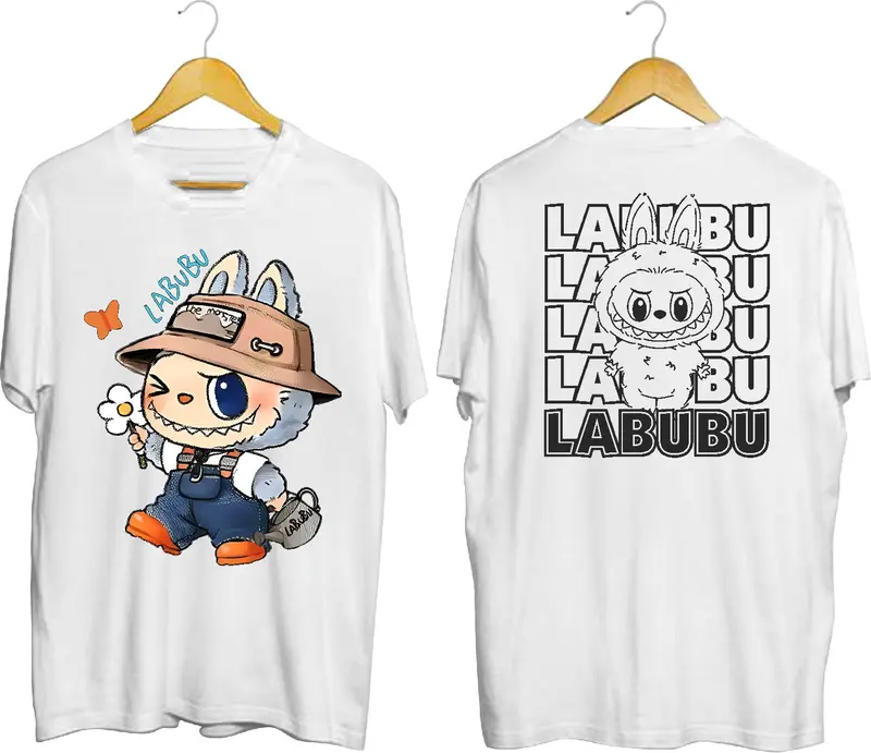 Kaos Atasan oblong cewe Lengan pendek Kaos oblong / Kaos Wanita Sablon Labubu / Kaos Oblong/ Baju Kaos Tshirt/ Tshirt wanita/ Tshirt cewek 8