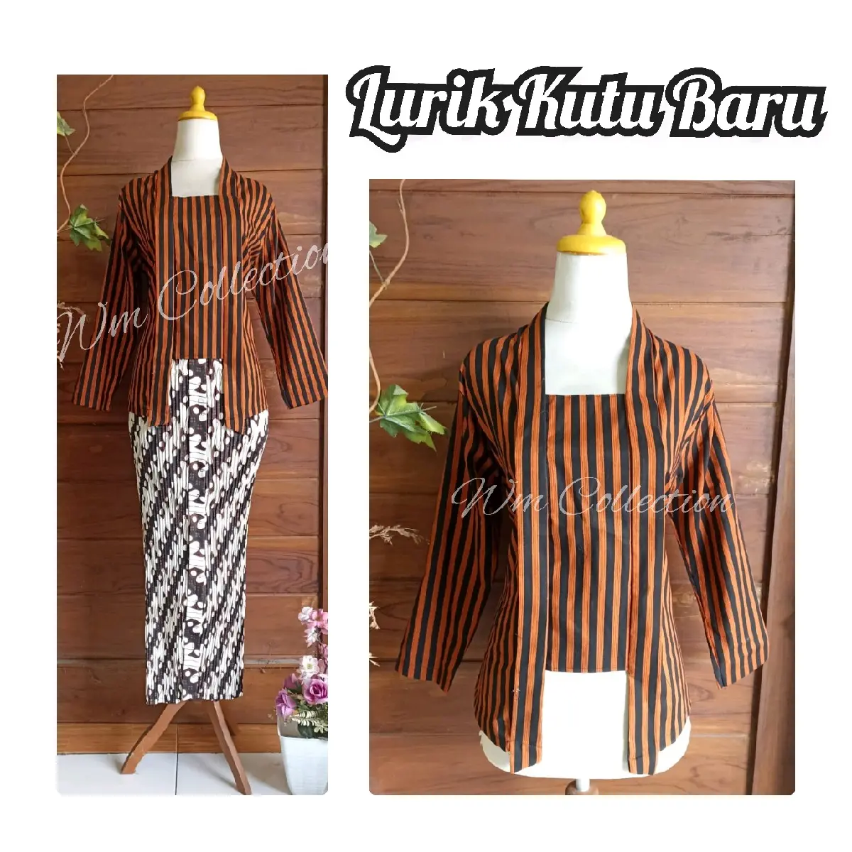 Set Lurik Atasan Kebaya Lurik Kebaya Kutu Baru Kebaya Kondangan Kebaya Wisuda Kebaya Karnaval Setelan Katun Dewasa Wanita Panjang Baju