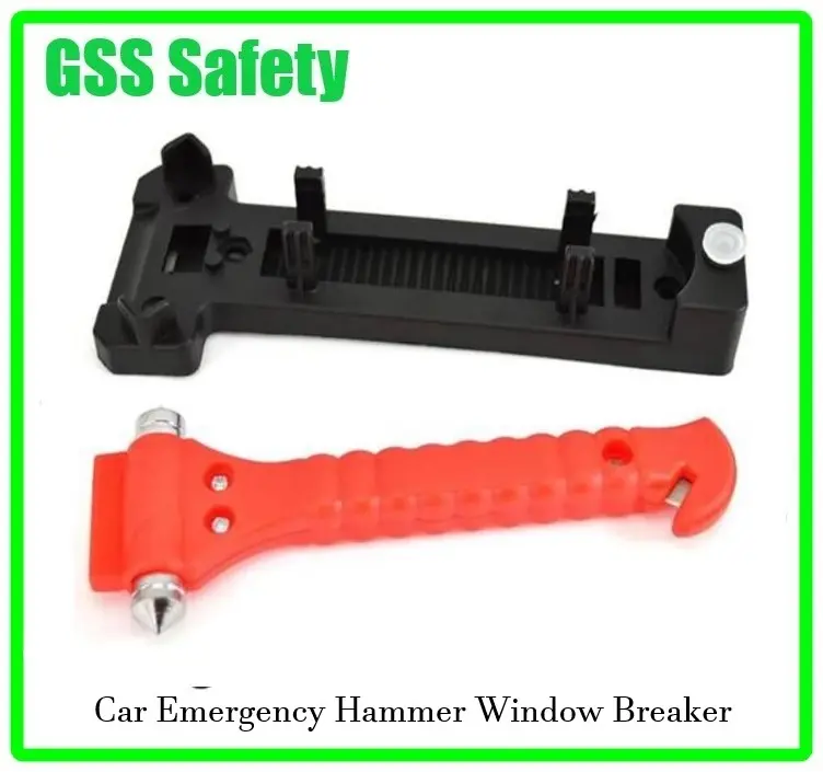Car Emergency Hammer - Safety Escape Glass Window Breaker Seat Belt Cutter Tool 2