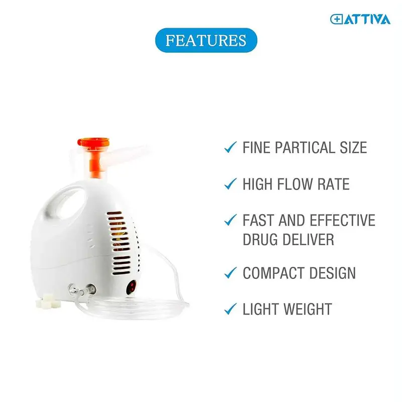 Alat Terapi Pernapasan Anak Dewasa Lansia Compressor Nebulizer Atomizer TaffOMICRON GS-302 3