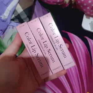 LOMIRA Color Lip Serum 5.5gr / Melembabkan Kulit Bibir with Coconut Oil Serum Bibir Kering Perawatan