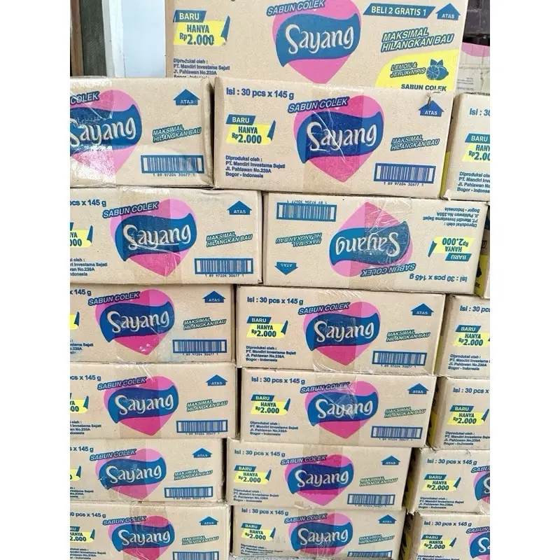 1 DUS SABUN COLEK SAYANG 145 GR ISI 30 PCS