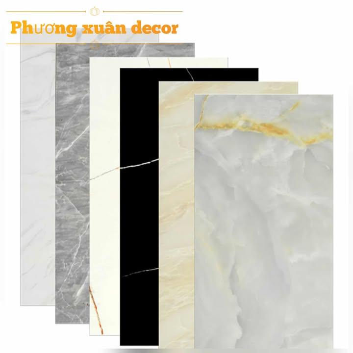  combo 60 - Miếng dán tường giả đá thạch anh kích thước 30x60cm xốp dán tường nhựa dán tường. 
