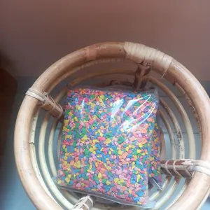 batu kerikil warna 1 kg,kerikil hias warna kaktus,dekor pot, aquarium