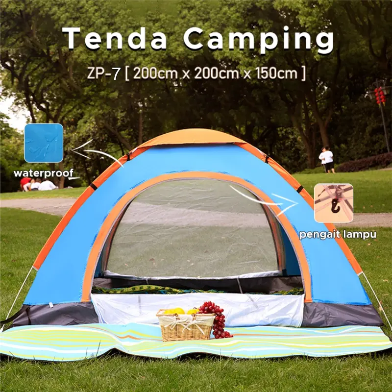 RAJA LINEN-Tenda Gunung Tenda Camping 2 Orang Tenda Outdoor Indoor 2