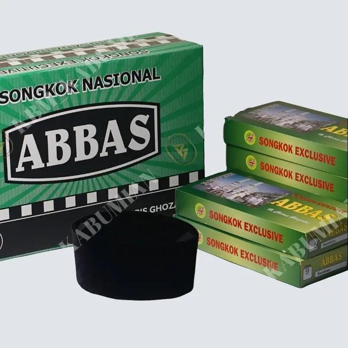 Jual peci songkok kopyah ABBAS AC! GROSIR 20 pcs / 1 KD Hitam Custom ...