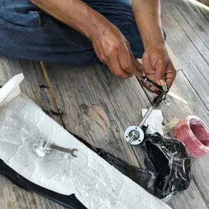 【Tanpa Ember】Pisau Mesin Cacah Rumput Sayuran Multifungsi Pakan Ternak Entok Ayam untuk Dinamo dan Stick Bor