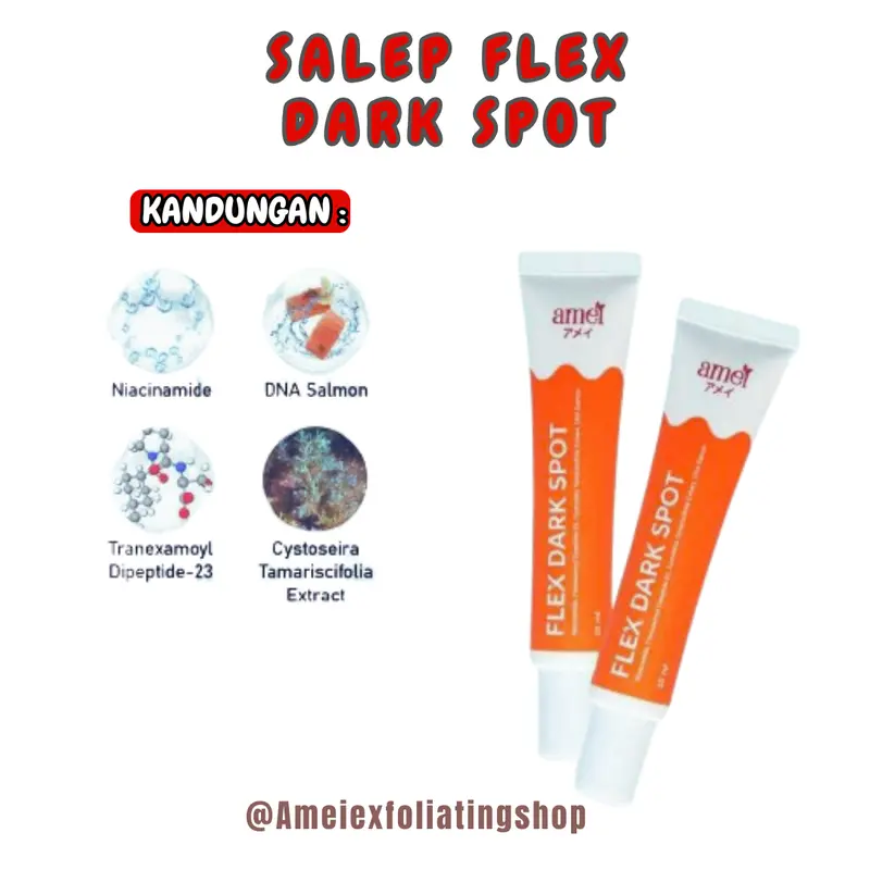 Amei Flek Dark Spot Salep Malam - Penghilang Flek Hitam Ampuh dengan DNA Salmon & Niacinamide 10ml Amei Flek Dark Spot Salep Malam Untuk Flek Hitam Salep Flek Dark Spot 1