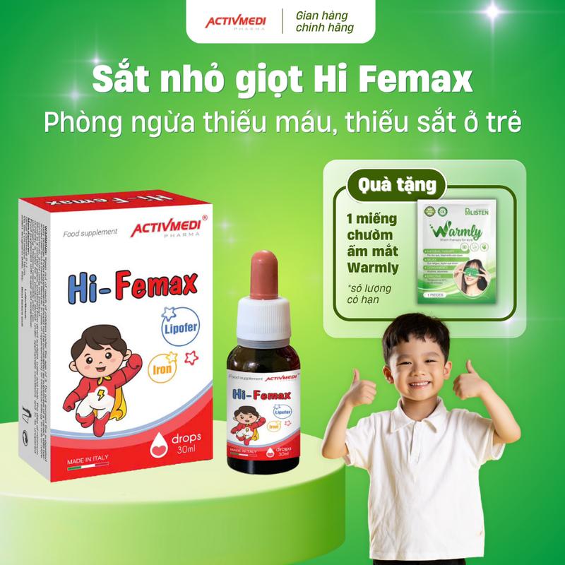 Hi Femax bổ sung sắt sinh học giúp tạo hồng cầu, giảm nguy cơ thiếu máu 1