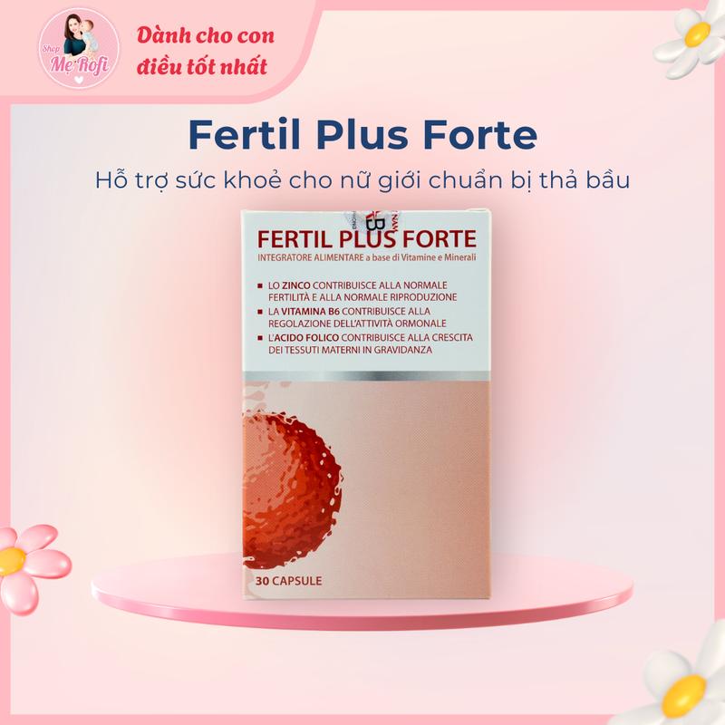   ID1  FERTIL PLUS FORTE 30 viên hỗ trợ sức khoẻ nữ giới - Mẹ Rofi 