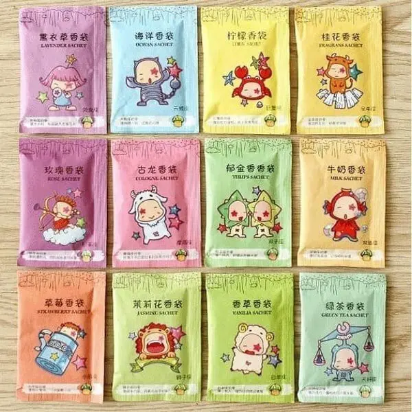 10 Pc - COD Pengharum Ruangan Sachet Aromaterapi Pewangi Lemari Parfum Tas Mobil Serbaguna 0