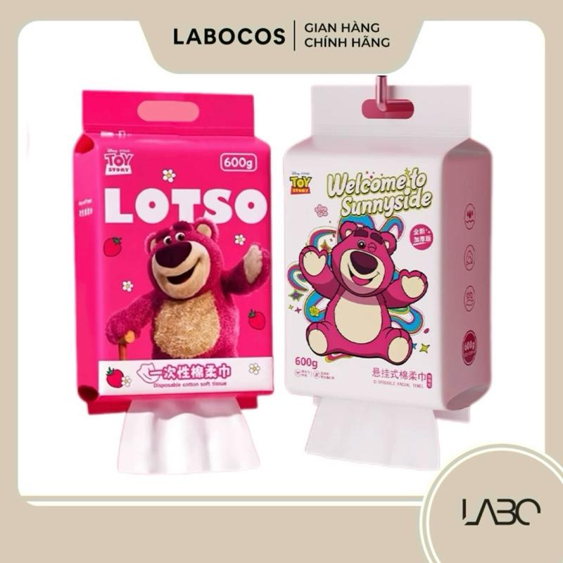 K03_KHĂN GIẤY LAU ĐA NĂNG GẤU DÂU BỊCH LỚN 600G-200 TỜ KHĂN LAU MẶT DÙNG MỘT LẦN