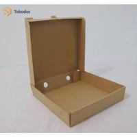 Gambar (ISI 100) Tokodus TKI - Kotak Dus Box Kardus Pizza Kue Brownies Donat Polos Berkualitas Corrugated 24x24x5cm dari Tokodus TKI Kab. Bandung 4 Tokopedia