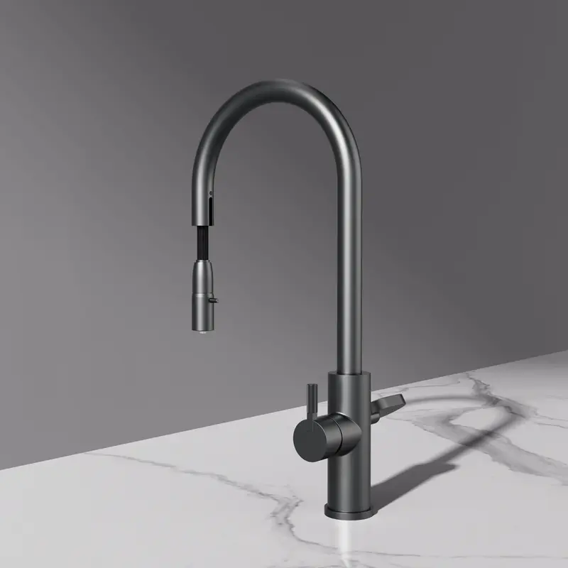 ARNO Flex 5 in 1 Brushed Gunmetal Instant Boiling Hot Water Tap 2