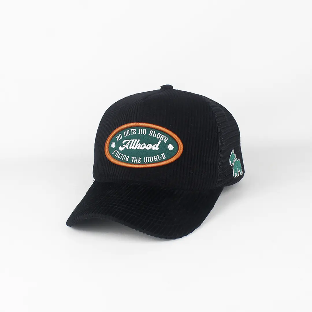 Topi Trucker Allhood Corduroy No Guts No Glory kalcer pria