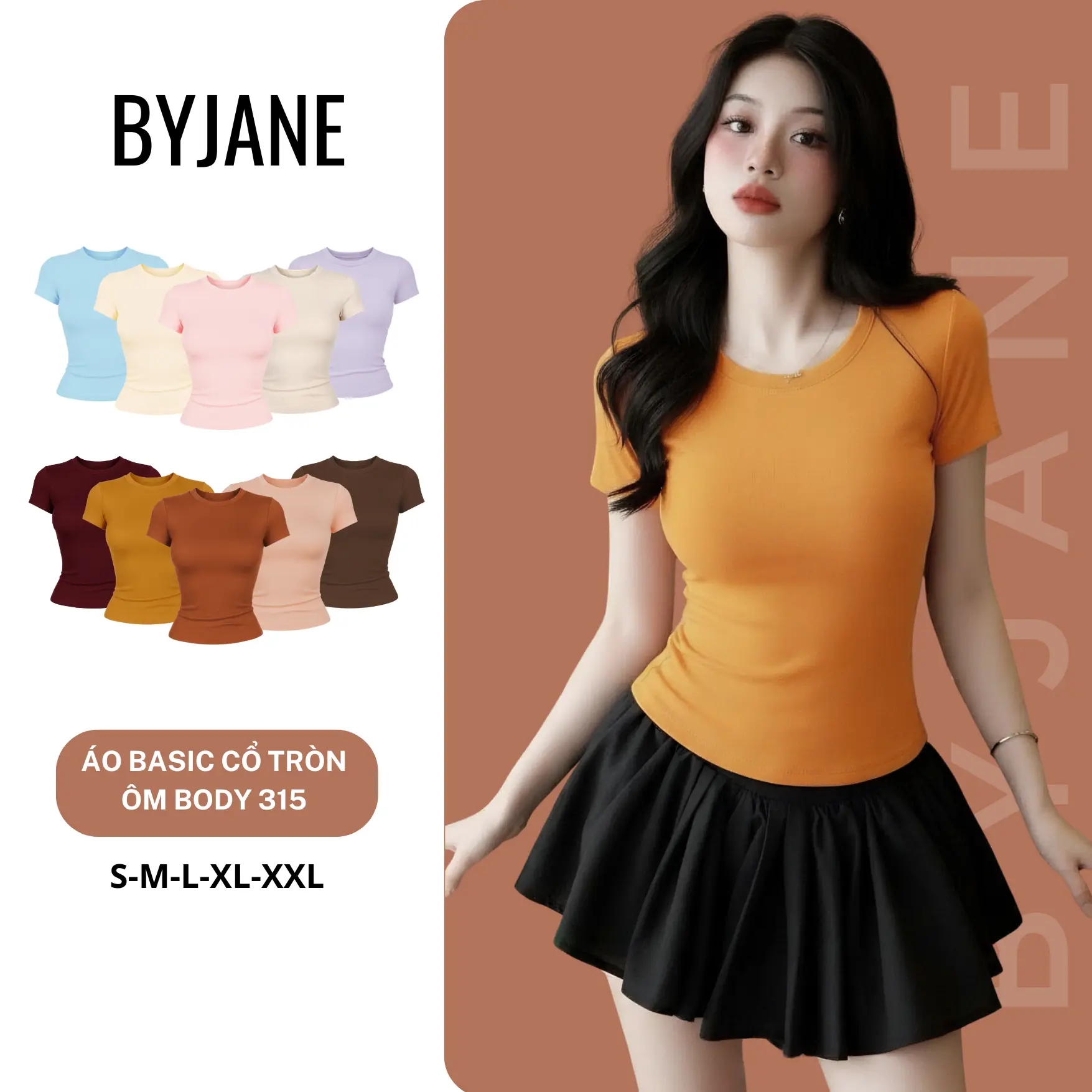 [COMBO 2 ÁO] Áo Thắt Eo Ôm BYJANE cotton Trơn Women S M L XL XXL - 315 | BigBuy360 - bigbuy360.vn